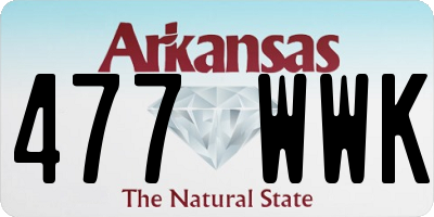 AR license plate 477WWK