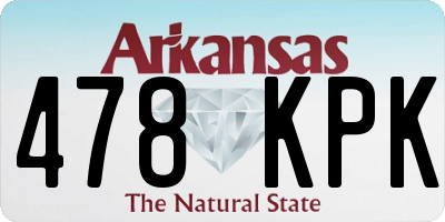 AR license plate 478KPK