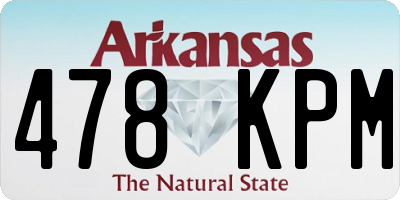 AR license plate 478KPM