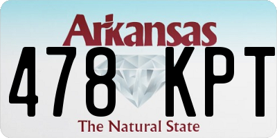 AR license plate 478KPT