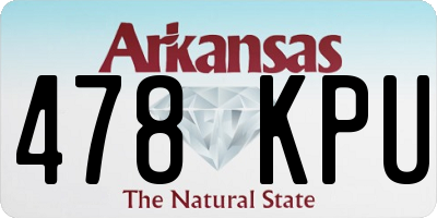 AR license plate 478KPU