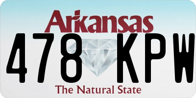 AR license plate 478KPW