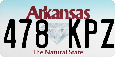 AR license plate 478KPZ