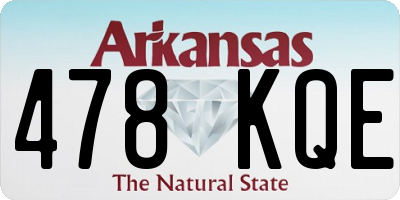 AR license plate 478KQE