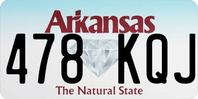 AR license plate 478KQJ