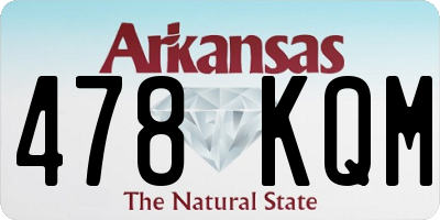 AR license plate 478KQM