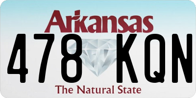 AR license plate 478KQN