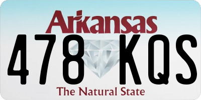 AR license plate 478KQS
