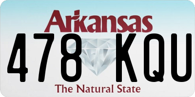 AR license plate 478KQU