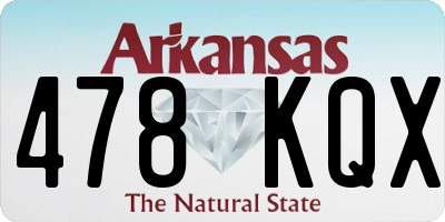 AR license plate 478KQX
