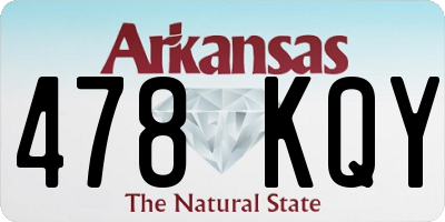 AR license plate 478KQY