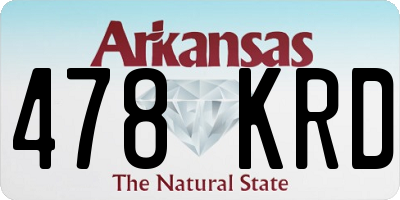 AR license plate 478KRD