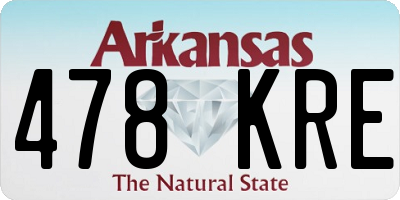 AR license plate 478KRE