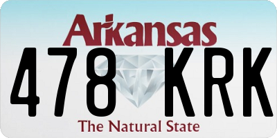 AR license plate 478KRK