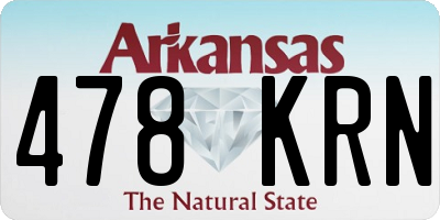 AR license plate 478KRN