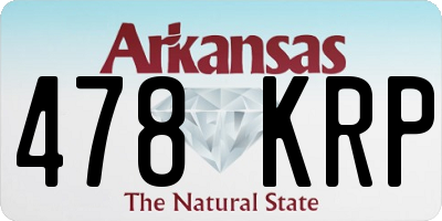 AR license plate 478KRP
