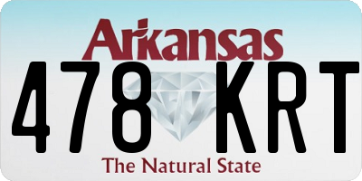 AR license plate 478KRT