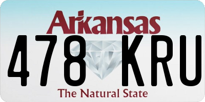 AR license plate 478KRU
