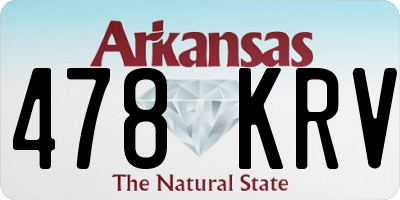 AR license plate 478KRV