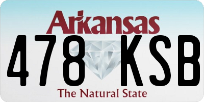 AR license plate 478KSB