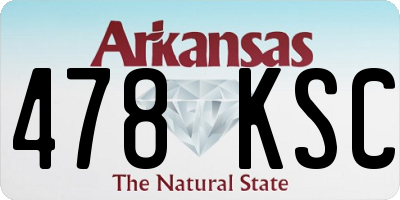AR license plate 478KSC