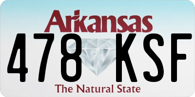 AR license plate 478KSF