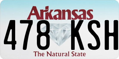 AR license plate 478KSH