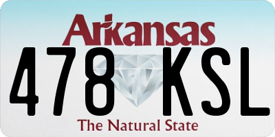 AR license plate 478KSL