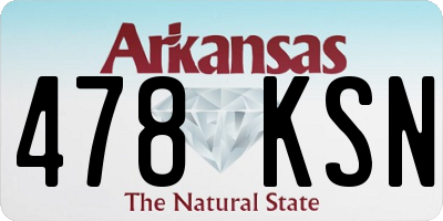 AR license plate 478KSN