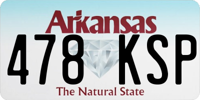 AR license plate 478KSP