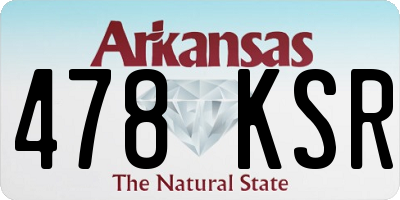 AR license plate 478KSR