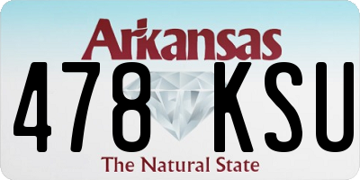 AR license plate 478KSU