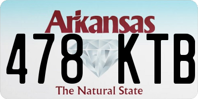 AR license plate 478KTB