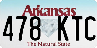 AR license plate 478KTC