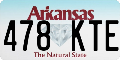 AR license plate 478KTE