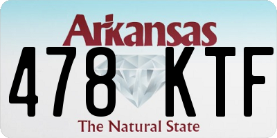 AR license plate 478KTF