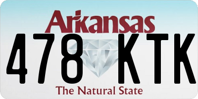 AR license plate 478KTK