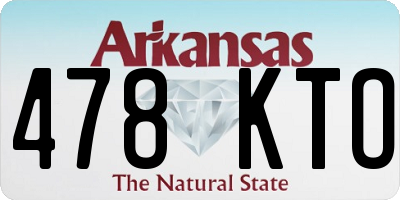 AR license plate 478KTO