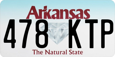 AR license plate 478KTP