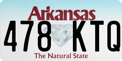 AR license plate 478KTQ