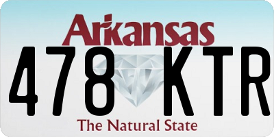 AR license plate 478KTR