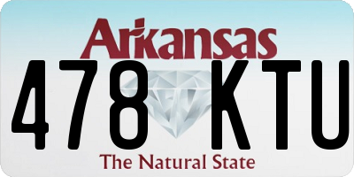 AR license plate 478KTU
