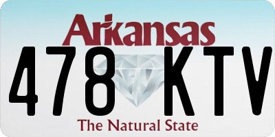 AR license plate 478KTV