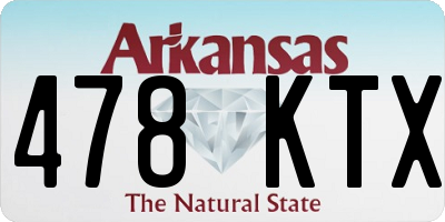 AR license plate 478KTX
