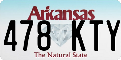 AR license plate 478KTY