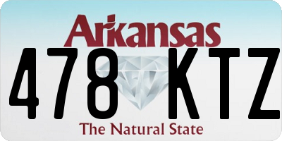 AR license plate 478KTZ
