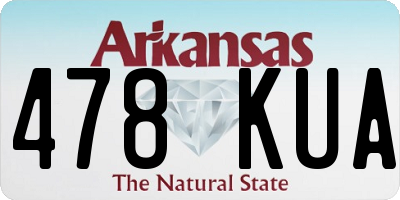 AR license plate 478KUA