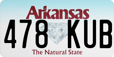 AR license plate 478KUB