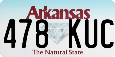 AR license plate 478KUC