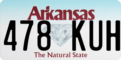 AR license plate 478KUH